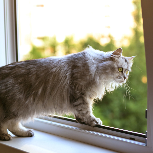 Raamgaas voor katten