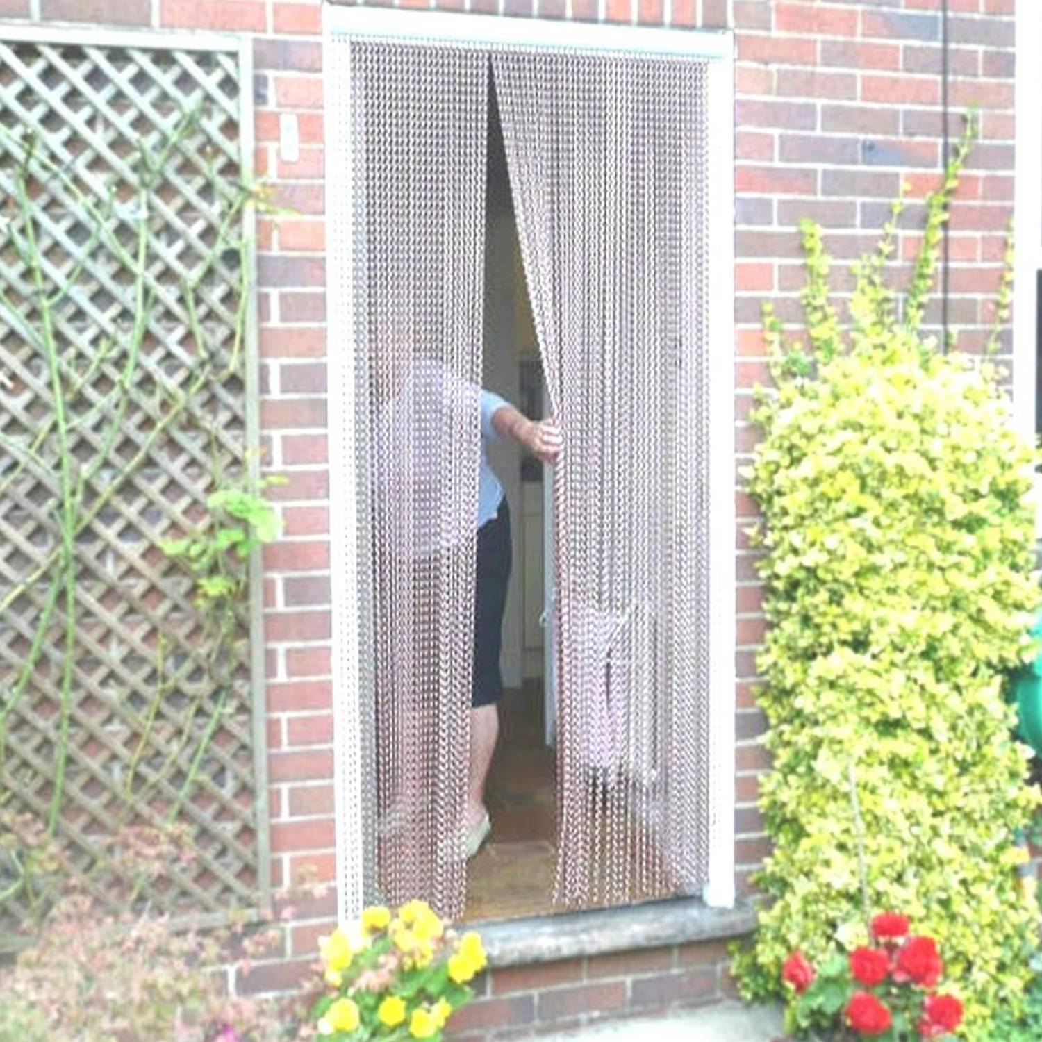 Kettinggordijn voor de deur